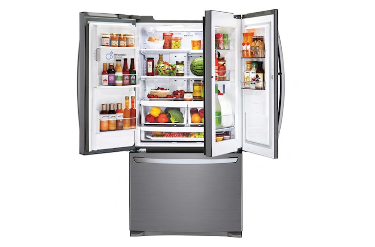 LG 613L Door-In-Door® French Door Fridge With Ice & Water Dispenser, GF-D613PL